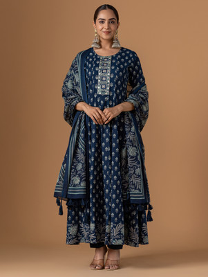 WomenPlus Printed Kurta, Trouser/Pant & Dupatta Set