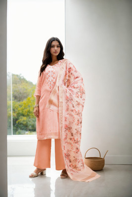 sagarika Embroidered Kurta, Trouser/Pant & Dupatta Set