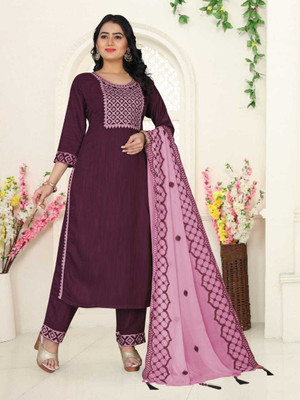 Pranista Fashion Embroidered Kurta, Trouser/Pant & Dupatta Set