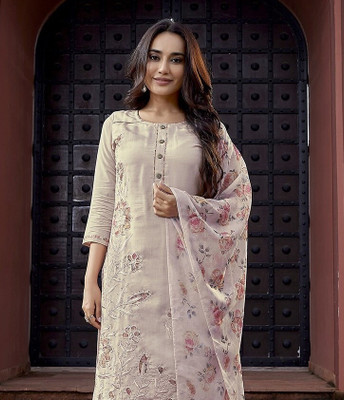 Royal Export Embroidered Kurta, Trouser/Pant & Dupatta Set