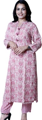 ASA enterprise Printed Kurta, Trouser/Pant & Dupatta Set