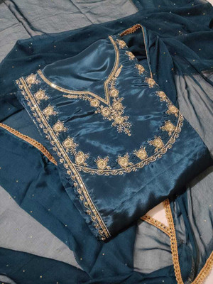 AmanVastra Embroidered Kurta, Salwar & Dupatta Set