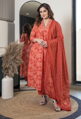 Arayna Printed Kurta, Palazzo & Dupatta Set