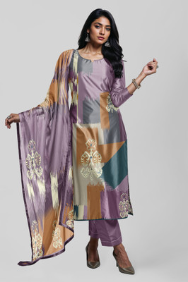 PAVITRARANG Printed Kurta, Trouser/Pant & Dupatta Set
