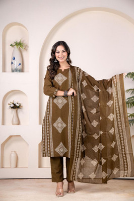 DARVIKAA COLLECTION Printed Kurta, Trouser/Pant & Dupatta Set