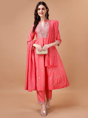 Varmaya Floral Print Kurta, Palazzo & Dupatta Set