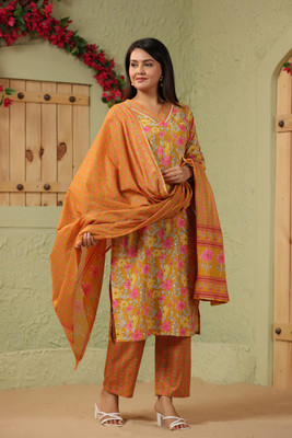 Seemrat Printed Kurta, Trouser/Pant & Dupatta Set