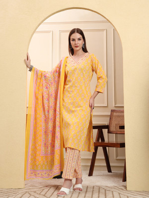 TANMANI Printed Kurta, Trouser/Pant & Dupatta Set