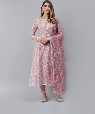 DIVENA Floral Print Kurta, Trouser/Pant & Dupatta Set