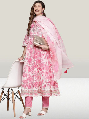 BADRIKAFASHION Women Kurta Pant Dupatta Set