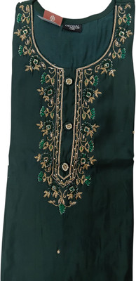PRITH CRAFT Solid Kurta, Trouser/Pant & Dupatta Set