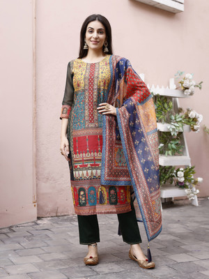 Tasrika Printed Kurta, Trouser/Pant & Dupatta Set