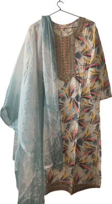RNG LTD Printed Kurta, Patiala & Dupatta Set