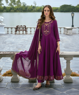 VredeVogel Embroidered Kurta, Trouser/Pant & Dupatta Set