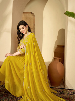 Sangria Embellished Kurta, Trouser/Pant & Dupatta Set