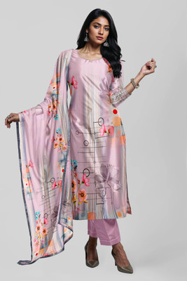 PAVITRARANG Printed Kurta, Trouser/Pant & Dupatta Set