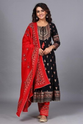 Manisha Enterprise Embellished Kurta, Trouser/Pant & Dupatta Set