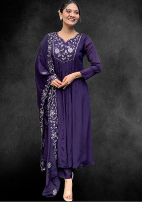 TARTAM Embroidered Kurta, Trouser/Pant & Dupatta Set