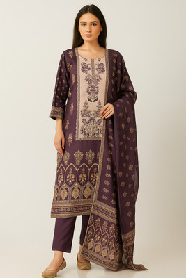 Ahmad HOUSE OF SHAPOSH Printed Kurta, Trouser/Pant & Dupatta Set
