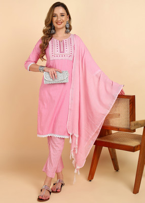 Zaki collection Embroidered Kurta, Trouser/Pant & Dupatta Set