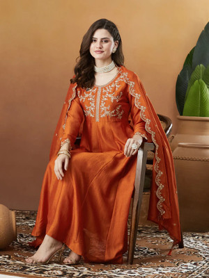 ZARLIKE Embroidered Kurta, Trouser/Pant & Dupatta Set