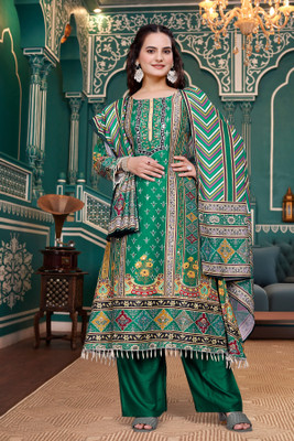 DHVIJA FASHION Self Design Kurta, Trouser/Pant & Dupatta Set