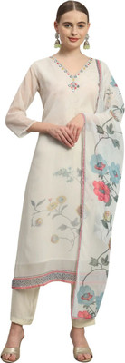 Aarya Fashion Embroidered Kurta, Trouser/Pant & Dupatta Set