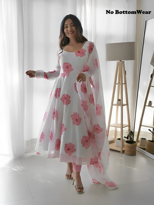 SEMS COLLECTION Printed Anarkali Kurta, Bottom & Dupatta Set