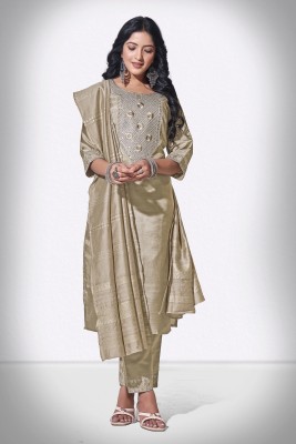 SARVAGNA Embroidered Kurta, Trouser/Pant & Dupatta Set