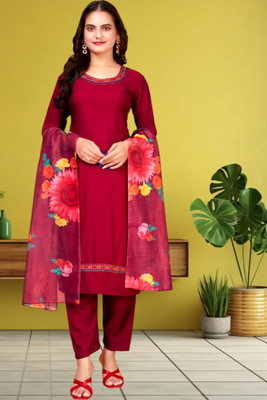 RAJMUDRAFASHION Self Design Kurta, Churidar & Dupatta Set
