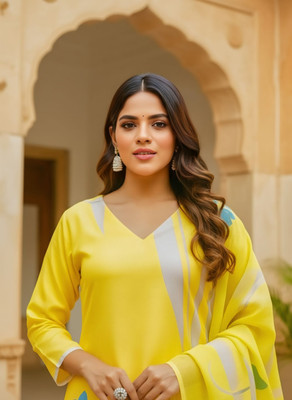 INSPIREFASHION Printed Kurta, Salwar & Dupatta Set