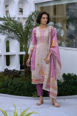 Shree Laxminarayan export Printed, Self Design Kurta, Trouser/Pant & Dupatta Set