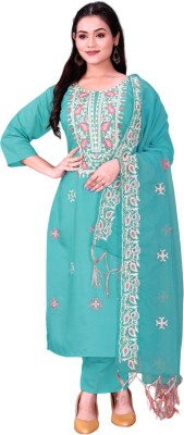 YANA FASHION Embroidered Kurta, Trouser/Pant & Dupatta Set