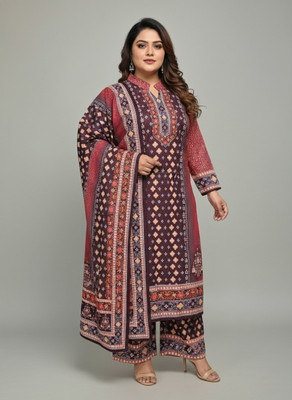 SRIIVA Paisley Kurta, Palazzo & Dupatta Set