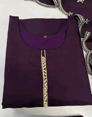 ROHEENI CREATION Solid Kurta, Trouser/Pant & Dupatta Set