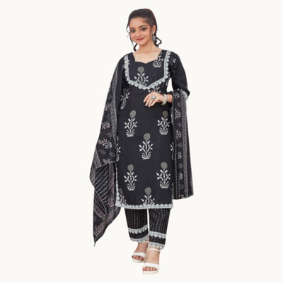 Yash Fashion Printed Kurta, Trouser/Pant & Dupatta Set