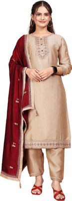CRVIMPEX Embroidered Kurta, Trouser/Pant & Dupatta Set