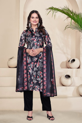 YNNY Printed, Floral Print Kurta, Trouser/Pant & Dupatta Set