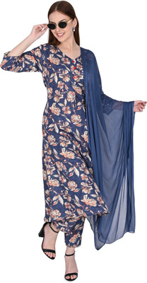 RolyPoly Printed Kurta, Trouser/Pant & Dupatta Set