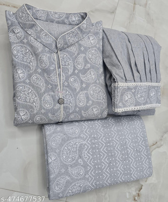 TEXTILEhub Printed Kurta, Salwar & Dupatta Set