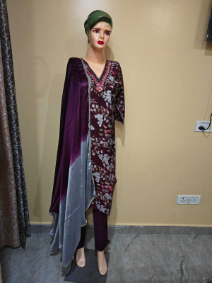 kaushlya collection Printed Kurta, Trouser/Pant & Dupatta Set