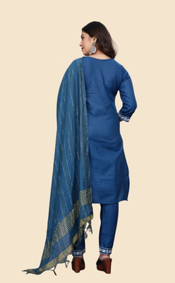 Varni Enterprise Embroidered Kurta, Trouser/Pant & Dupatta Set