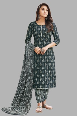 SHREE JEENMATA COLLECTION Printed Kurta, Patiala & Dupatta Set