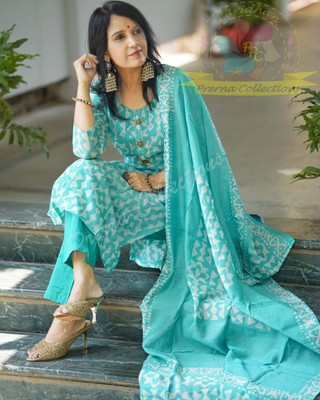 Panchiraj Printed Kurta, Trouser/Pant & Dupatta Set