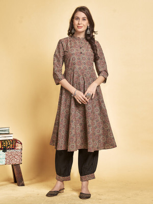 jmm Printed Kurta, Dhoti Pant & Dupatta Set