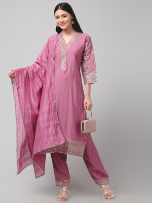 Bebo Self Design Kurta, Trouser/Pant & Dupatta Set