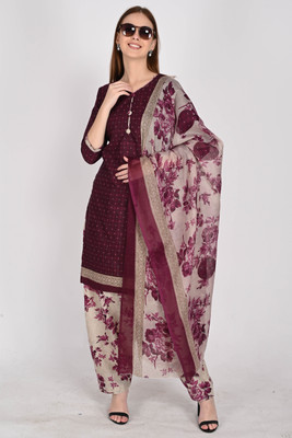 Rajnandini Printed Kurta, Patiala & Dupatta Set