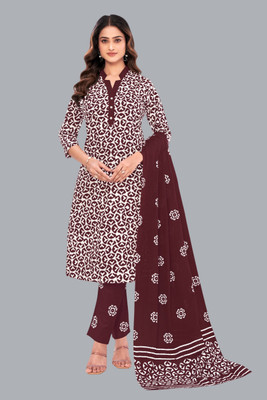 SHREE JEENMATA COLLECTION Printed Kurta, Salwar & Dupatta Set