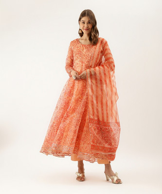 DIVENA Floral Print Kurta, Trouser/Pant & Dupatta Set