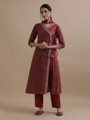 Jaipur Kurti Printed Kurta, Trouser/Pant & Dupatta Set